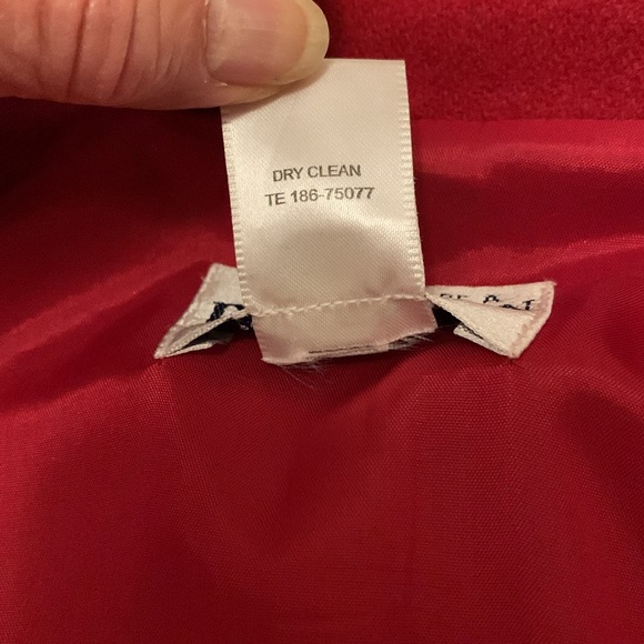 Red Wool Pendleton Pea Coat - Size 16 - 100% Merino Wool - Gorgeous coat! - Picture 8 of 10